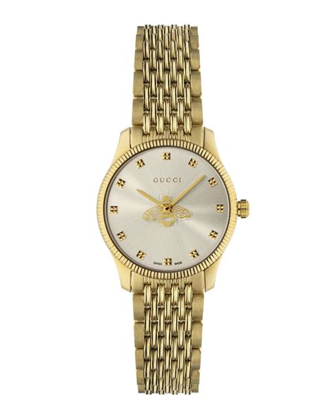 gold gucci bee|Gucci bee watch ladies.